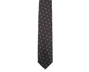 Premier Mens Woven Squares Work Tie (Black) - RW1160