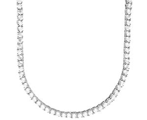 Premium Bling - Sterling 925 Silver CZ Necklace - 3mm - Silver