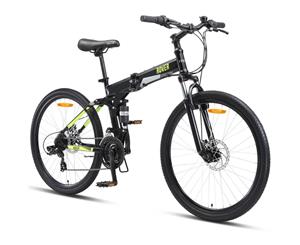 Progear ROVER 26" Folding Dual Suspension MTB Black