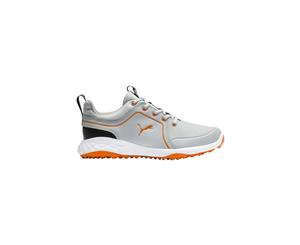 Puma JR Grip Fusion 2.0 Golf Shoes - High Rise/Vibrant Orange