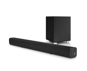 Pure Acoustics SBW-175 2.1ch Bluetooth Sound-bar w/ Wireless Subwoofer/FM Radio