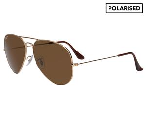 Ray-Ban RB3025 Polarised Aviator Sunglasses - Gold