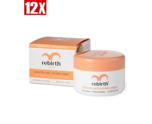 Rebirth-Placenta Anti Wrinkle Cream with Vitamin E 100ml x12 PACK