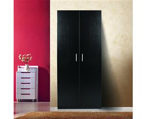 Redfern Pantry Combo 2 Door 4 Shelves Wardrobe/Storage - Black