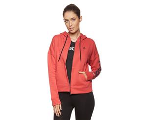 Reebok Women's Linear Logo Full Zip Hoodie - Rebel Red