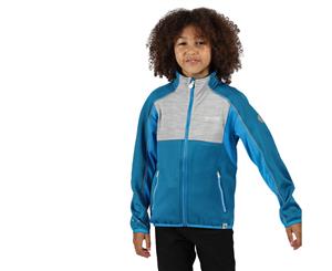 Regatta Boys Oberon II Polyester Softshell Jacket - OlyTl/SlGrey