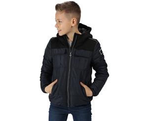 Regatta Boys Pasco Quilted Water Repellent Walking Coat - Navy