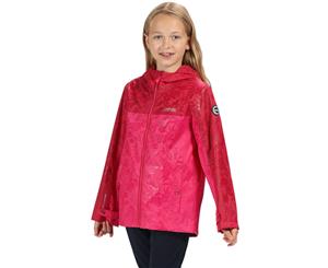 Regatta Boys & Girls Disguizer Waterproof Hooded Coat Jacket - DkCrse/Cabrt