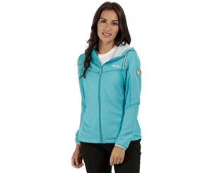 Regatta Womens/Ladies Tarnis Full Zip Hooded Ribbed Fleece Jacket - Aqua