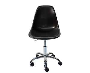 Replica Eames DSW / DSR Desk Chair | Plastic Seat - Black