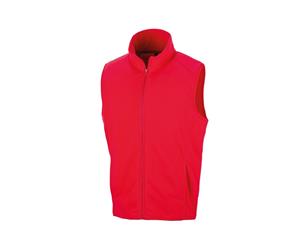 Result Core Adults Unisex Microfleece Gilet (Red) - RW6481