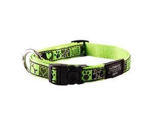 Rogz X-Large Lime Juice Dog & Puppy Collar (25mm x 43 to 70cm) Fancy Dress Armed Forces Beltz