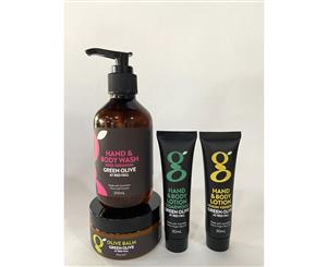 Rose Geranium 4 piece Combo - 200ml Body Wash 30ml Lotion & 80g Balm