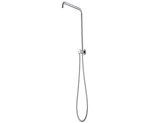 Round Chrome Shower Station without Shower Head and Handheld Shower(530mm Height)