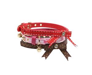 Rufus And Coco Ribbon Cat Collar - Red