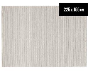 Rug Culture 225x155cm Studio 320 Hand Woven Flatweave Rug - Silver