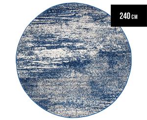 Rug Culture 240x240cm Mirage 355 Power Loomed Rug - Navy