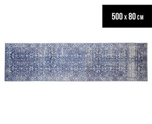 Rug Culture 500x80cm Vienna Runner Rug - Navy