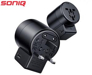 SONIQ Seeker Universal Travel Adapter/Charger for US/AUS/EU/Asia