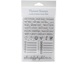 SRM Planner Clear Stamps 4&quotX6"-School Days