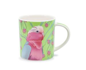 Salt & Pepper Australiana Bone China Mug 350ml Pink Galah