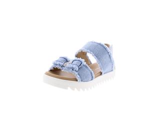 Salvatore Ferragamo Girls Onda Little Kid Denim Slingback Sandals