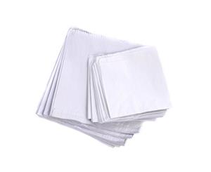 Sapphire 1000 White Sulphite Strung Flat Paper Bags (White) - SG15379