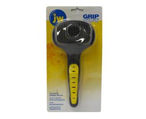 Self Cleaning Small Slicker Dog Brush by JW Grip Soft