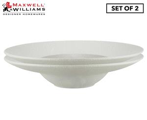 Set of 2 Maxwell & Williams 28cm Caviar Show Plate - White