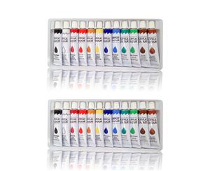 Set of two Acrylic Paint Tube 12 Colour 12 ml for Drawing and Painting High Quality