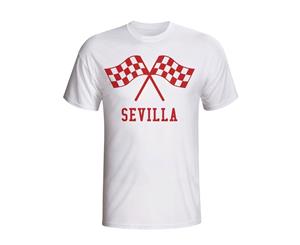 Sevilla Waving Flags T-shirt (white)