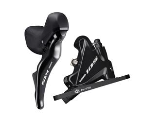 Shimano 105 ST-R7025 Shifter With BR-R7070 Caliper - Black