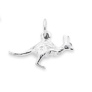 Silver Kangaroo Charm