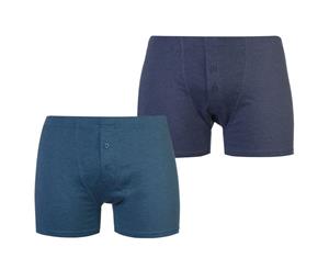 Slazenger Men 2 Pack Boxers Mens - InsigBlue/Marl