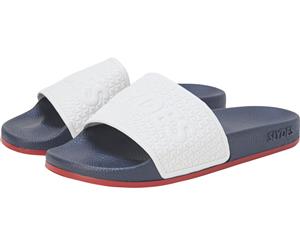 Slydes Men's Storm Sliders Navy/White/Red