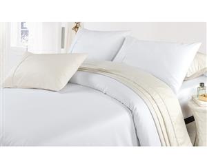 Special Sale 1500TC Egyptian Cotton Double Bed Sheet Set-White