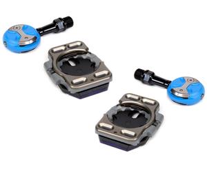 Speedplay Ultra Light Action ChromeMoly Pedals with Walkable Cleats - Sky Blue