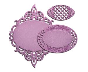 Spellbinders Nestabilities Decorative Elements Dies-Majestic Oval