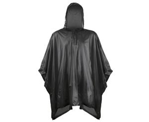 Splashmacs Childrens/Kids Plastic Rain Poncho (Black) - RW5481