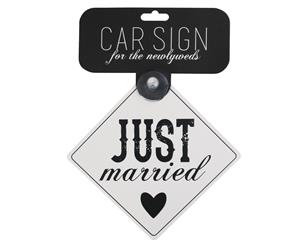 Splosh Wedding Just Married Car Sign