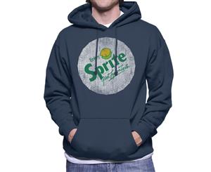 Sprite 80s Retro Logo Bottlecap Men's Hooded Sweatshirt - Navy Blue