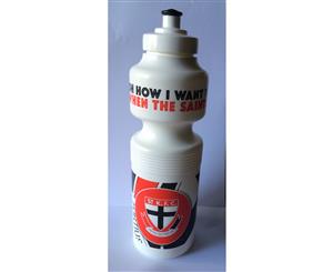 St Kilda Saints AFL Plastic Drink Bottle