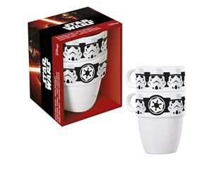 Star Wars Two Piece Stoneware Stackable Mugs Cups