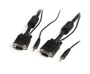 StarTech MXTHQMM10MA 10m Coax High Resolution Monitor VGA Video Cable with Audio HD15 M/M