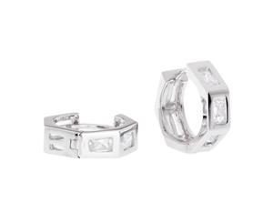 Sterling 925 Silver HOOP Earrings - BLING II KING 16mm - Silver