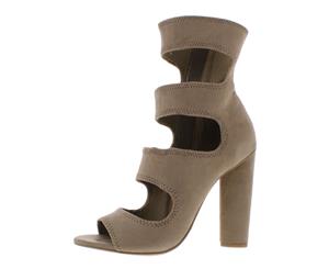 Steve Madden Womens Tawnie Faux Suede Cut-Out Dress Sandals