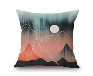 Stick Figure Mountain on Cotton&linen Pillow Cover 80771