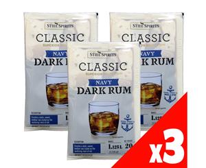 Still Spirits NAVY DARK RUM 2x20g Spirit Sachets Makes 2.25L 3 Pack Home Brew