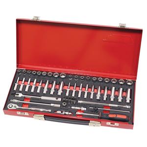 TTI 56 Piece AF/Metric 1/4inch SD Socket Set