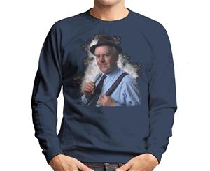 TV Times George Cole As Arthur In TV Series Minder Men's Sweatshirt - Navy Blue